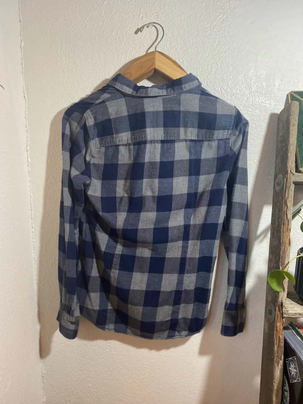 J.Crew Perfect Shirt Midnight Buffalo Plaid Flannel Button Down Cotton Medium